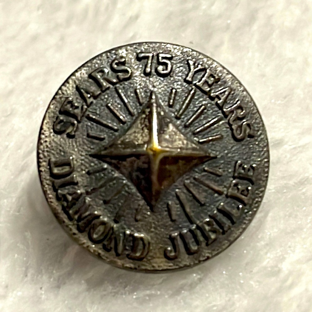 Vintage Sears 75 Year Diamond Jubilee Lapel Pin